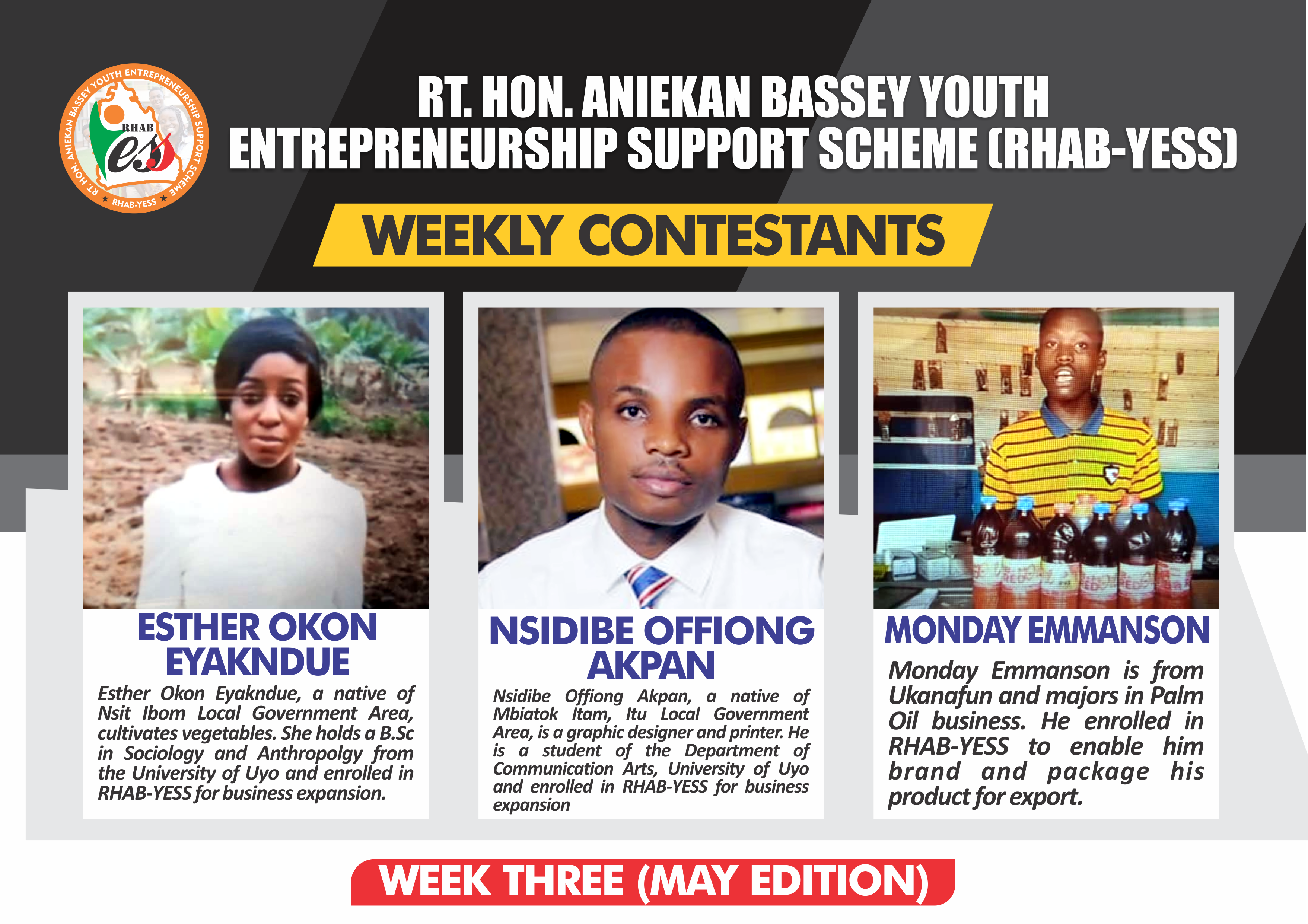Read more about the article OUR CONTESTANTS