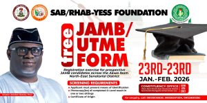 Read more about the article SENATOR ANIEKAN BASSEY TAKES EDUCATION TO THE GRASSROOTS, LAUNCHES FREE JAMB REGISTRATION ACROSS AKWA IBOM NORTH-EAST